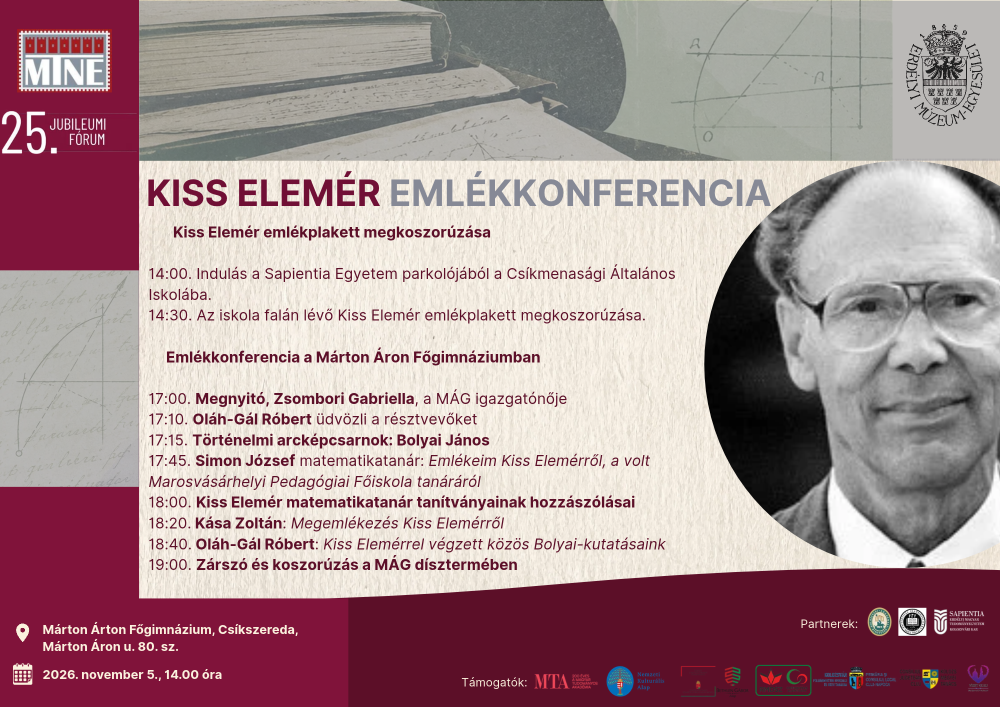 Húsz éve hunyt el Kiss Elemér – emlékkonferencia Csíkszeredában