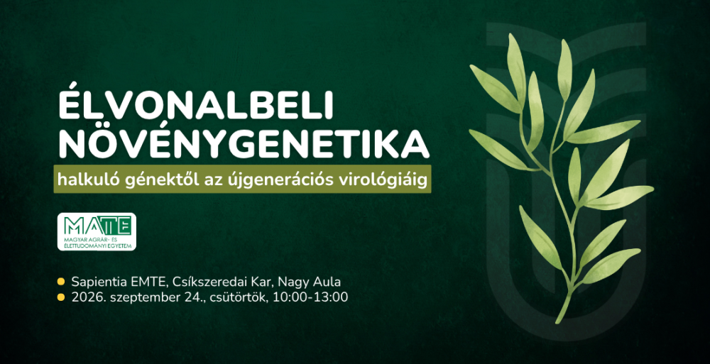 Élvonalbeli növénygenetika előadássorozat: halkuló génektől az újgenerációs virológiáig