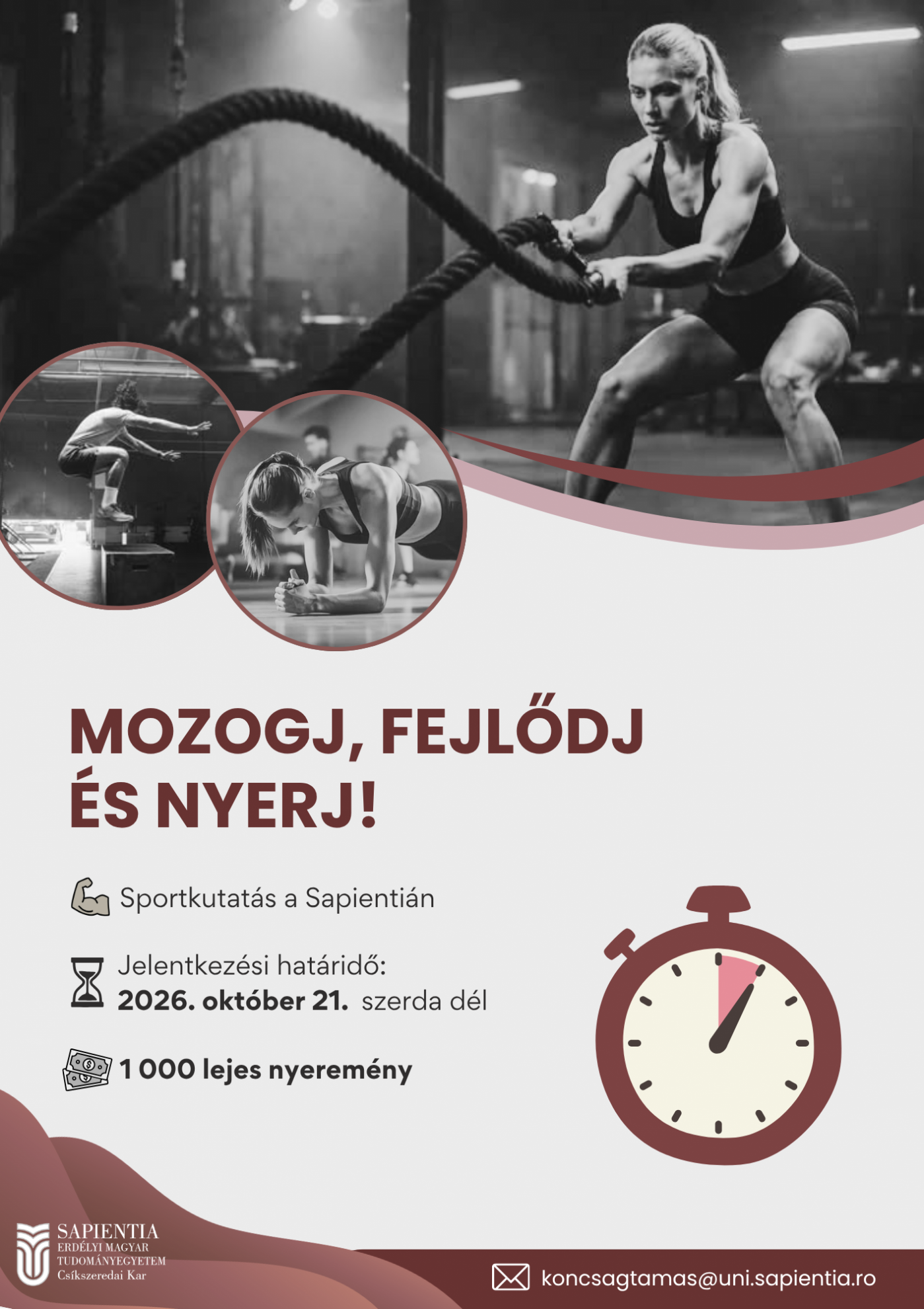 Mozogj, fejlődj és nyerj! - sportkutatás az egyetemen