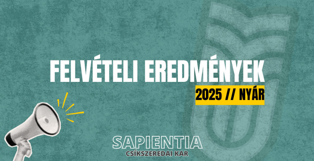 Felvételi eredmények 2025