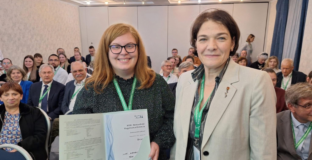 Dicséret a XXXI. Nemzetközi Vegyészkonferencia Doktorandusz Plénumában