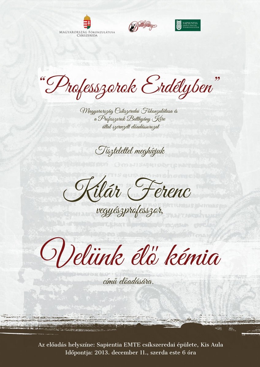 Professzorok Erdélyben II. előadás
