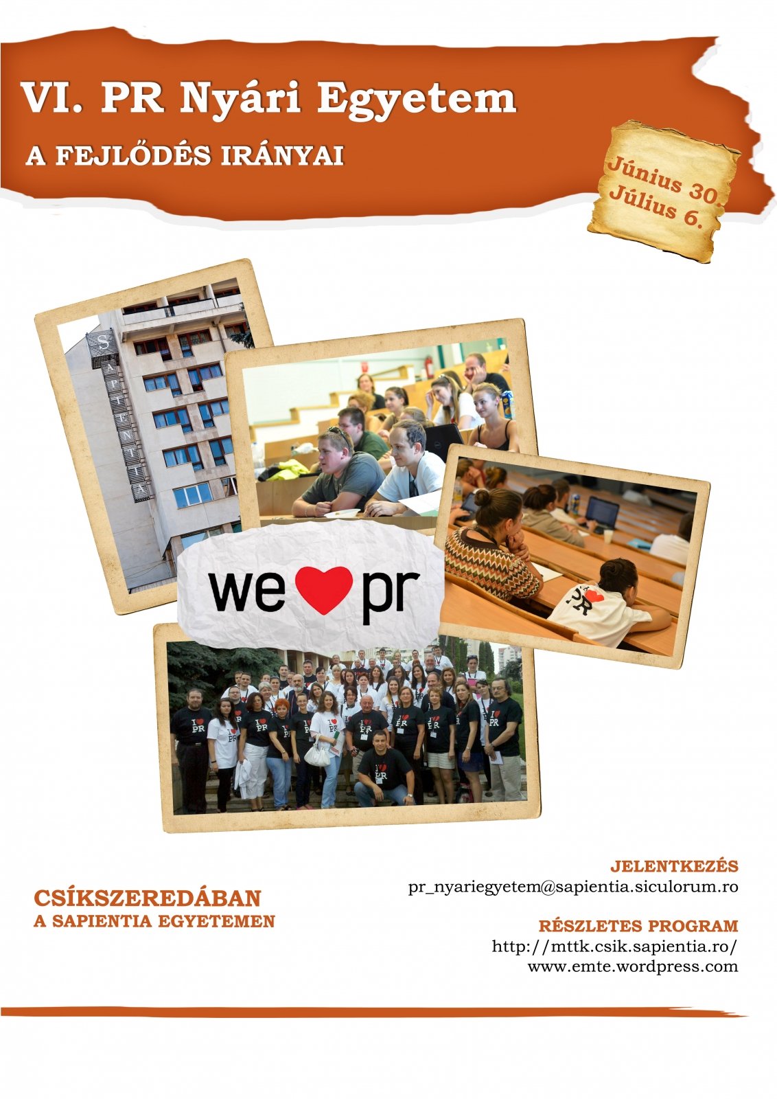 VI. PR Nyári Egyetem