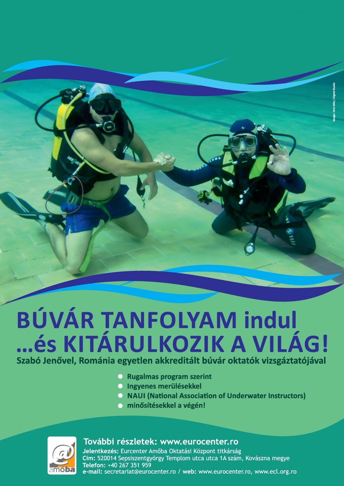 Búvártanfolyamot népszerűsítő előadás