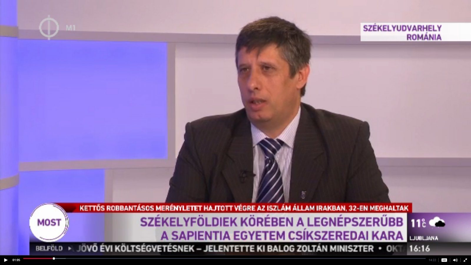 Dr. Makó Zoltán volt a vendége a Ma délután című műsornak
