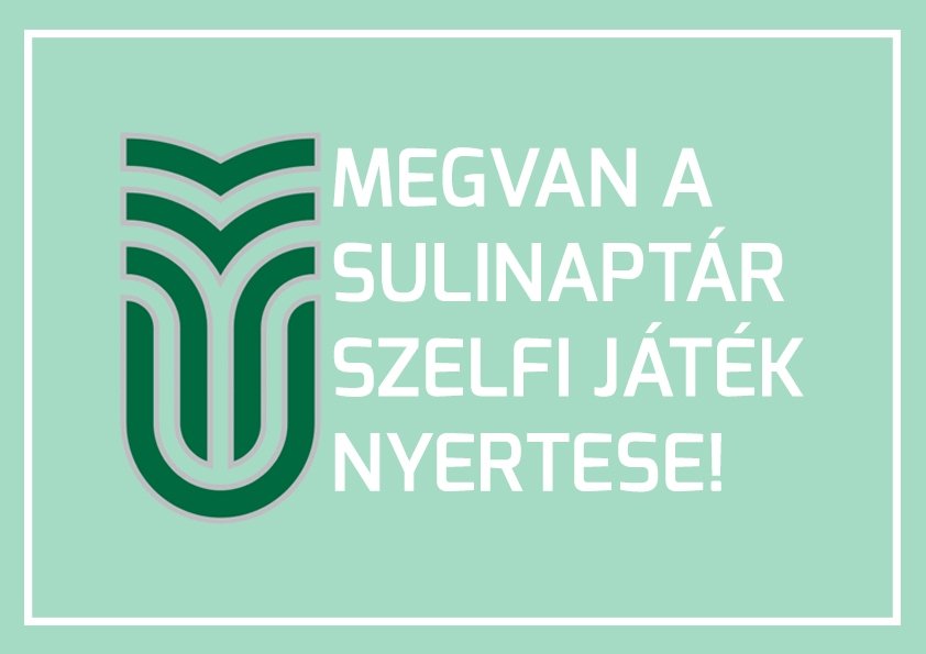 Megvan a sulinaptár szelfi játék nyertese!