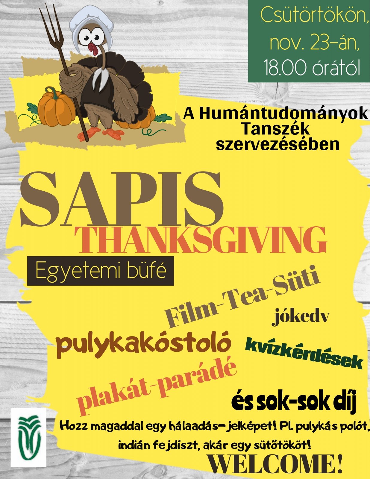 A Sapis román-angolosok és világirodalom-angolosok bedobják a pulykát a közösbe!