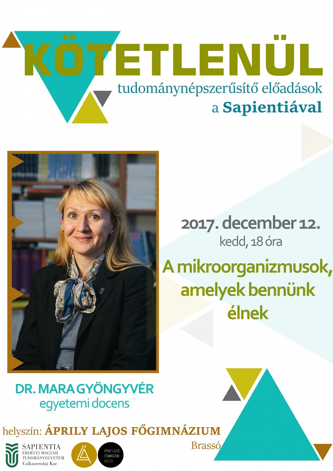 KÖTETLENÜL – dr. Mara Gyöngyvér: A mikroorganizmusok, amelyek bennünk élnek