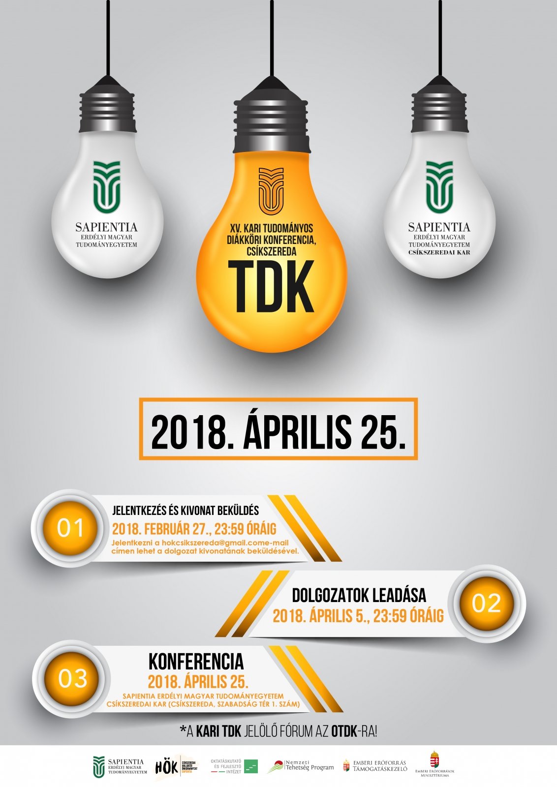Agrártudományi ETDK és Kari Tudományos Diákköri Konferencia programja