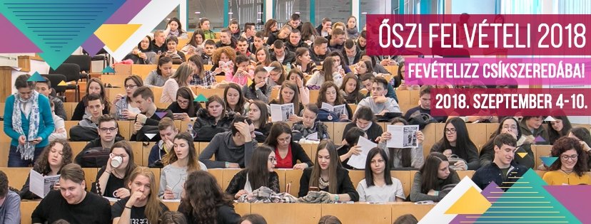 Őszi felvételin is kínál tandíjmentes helyeket a Sapientia EMTE Csíkszeredai Kara
