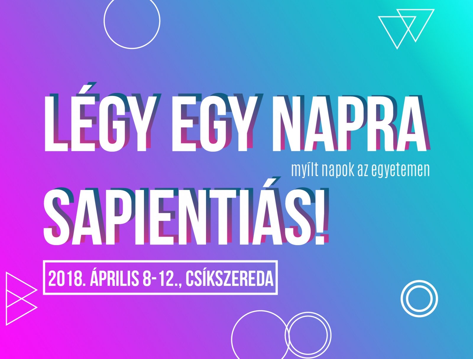 Nyílt napra várjuk a középiskolásokat 2019-ben is