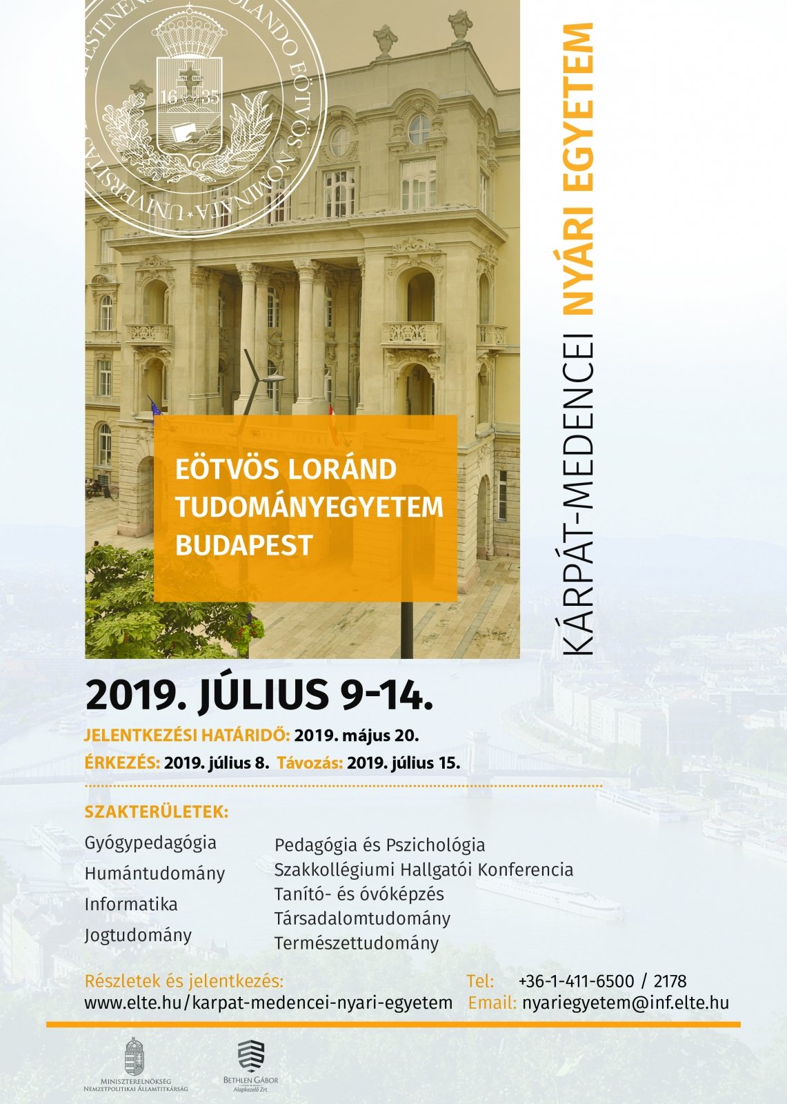 ELTE Kárpát-medencei Magyar Nyári Egyetem 2019.