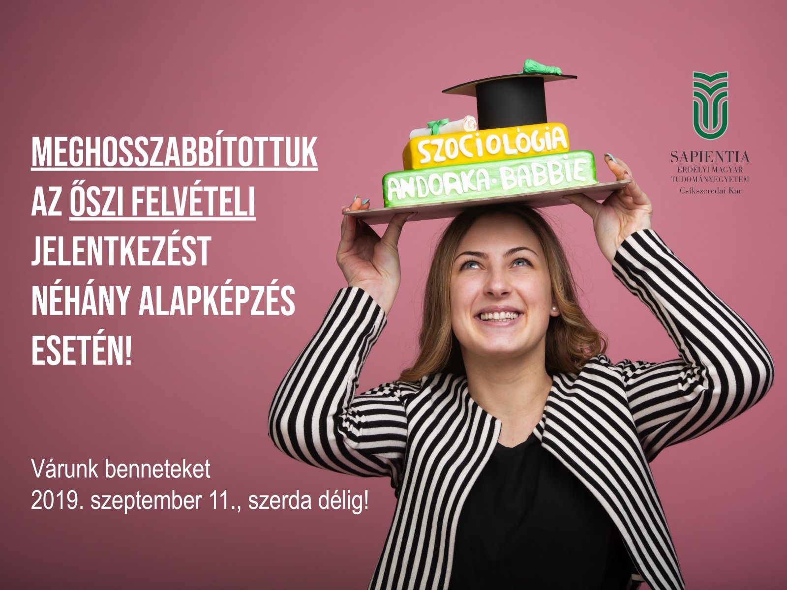 Hosszabbítottuk a jelentkezési határidőt az őszi felvételin
