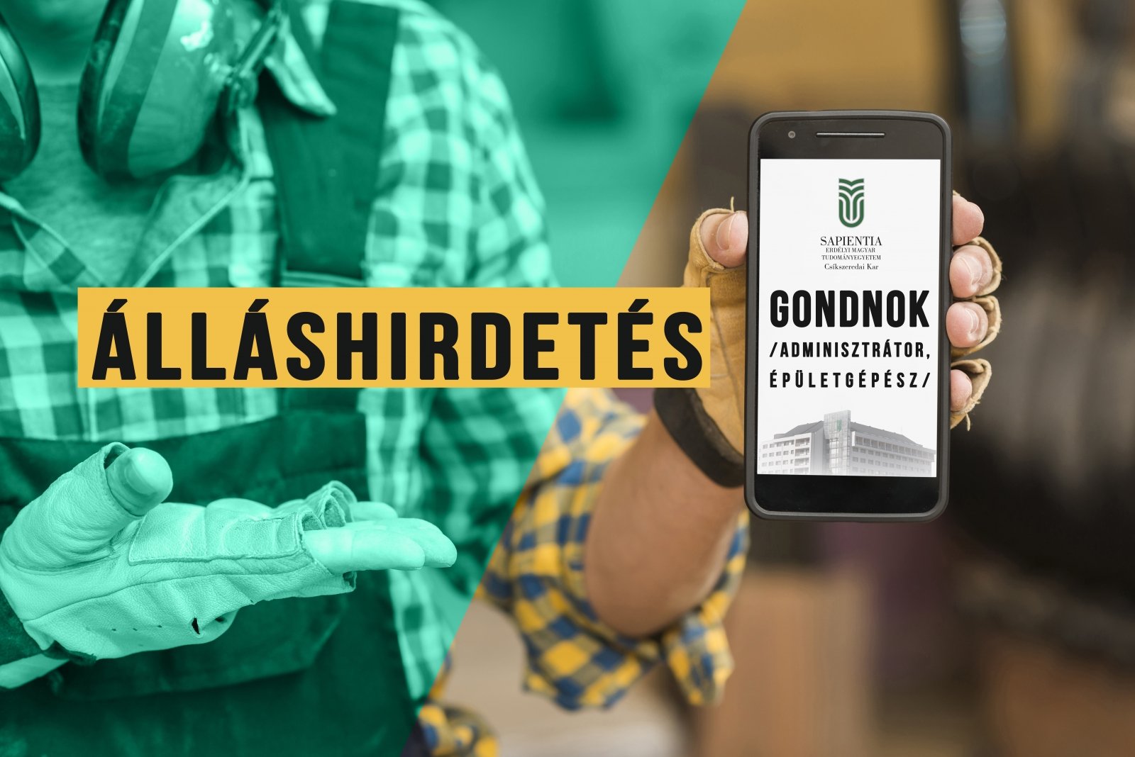 Álláshirdetés: Gondnok (adminisztrátor, épületgépész)