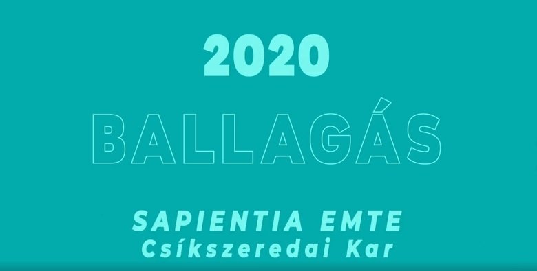 Online ballagtak a Sapientia EMTE Csíkszeredai Karának végzős hallgatói