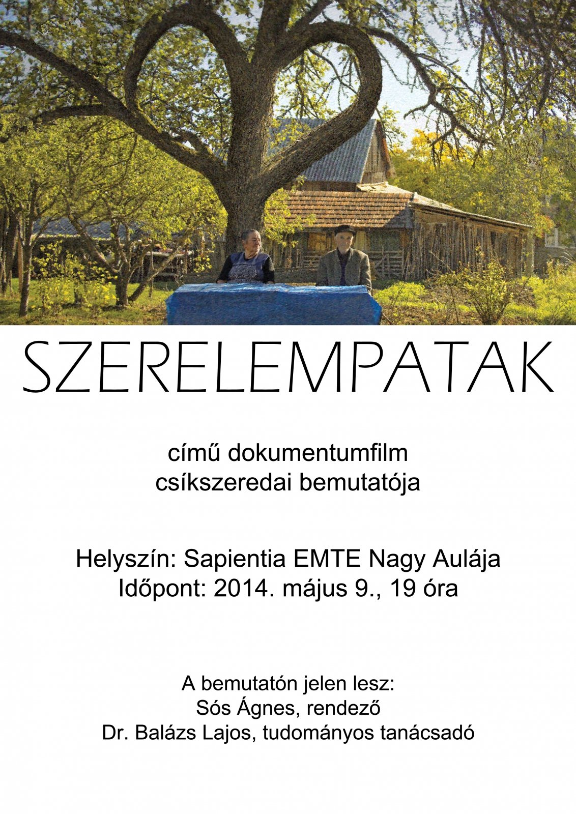 Szerelempatak dokumentumfilm bemutató Csíkszeredában