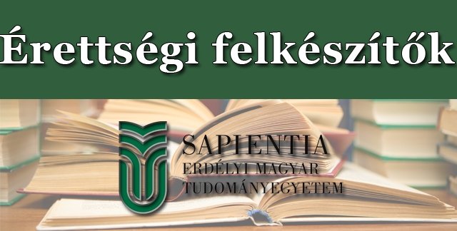 Érettségi felkészítők a nyári időszakban is